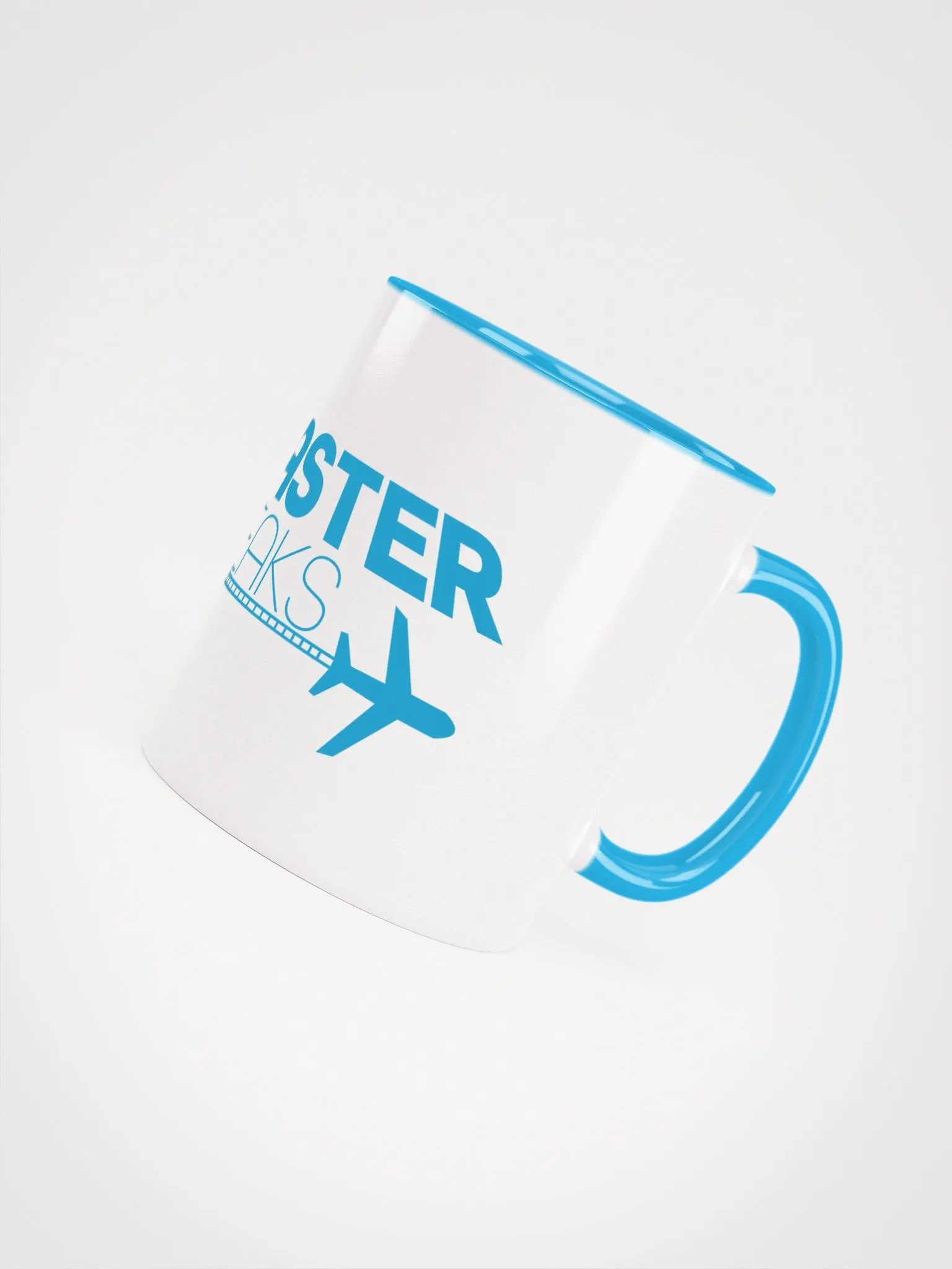 Coaster Breaks Ceramic White and Blue Mug product image (4)