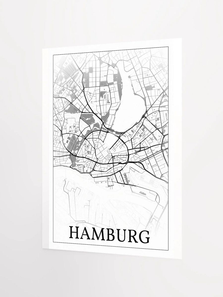 Hamburg, Germany, city map print product image (7)