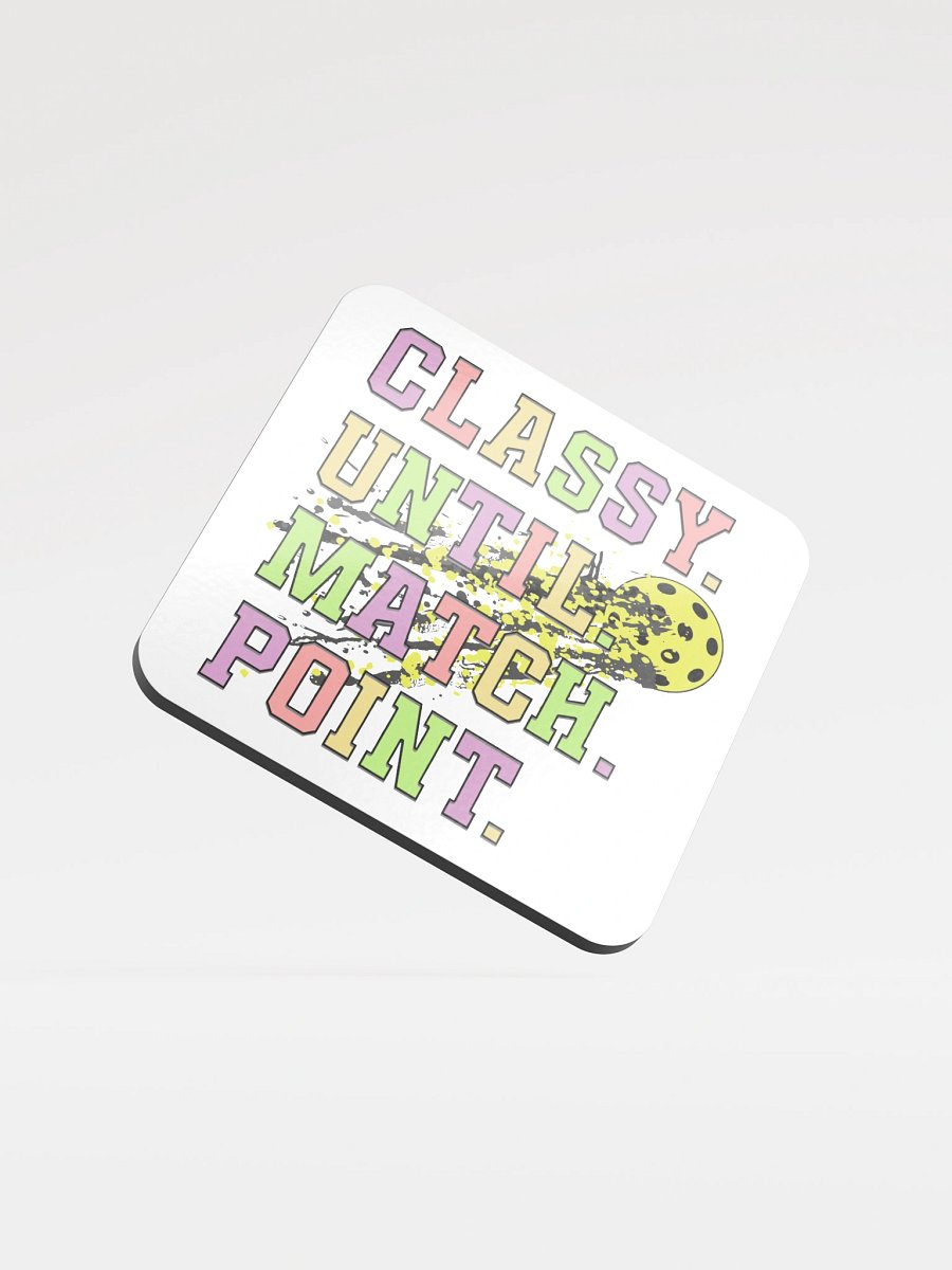Classy Until Match Point Pickleball Splatter Smash Cork Coaster Set product image (2)