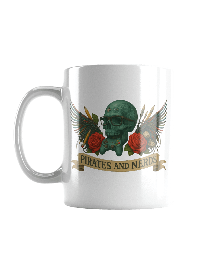 Pirates and Nerds White Glossy Mug product image (1)