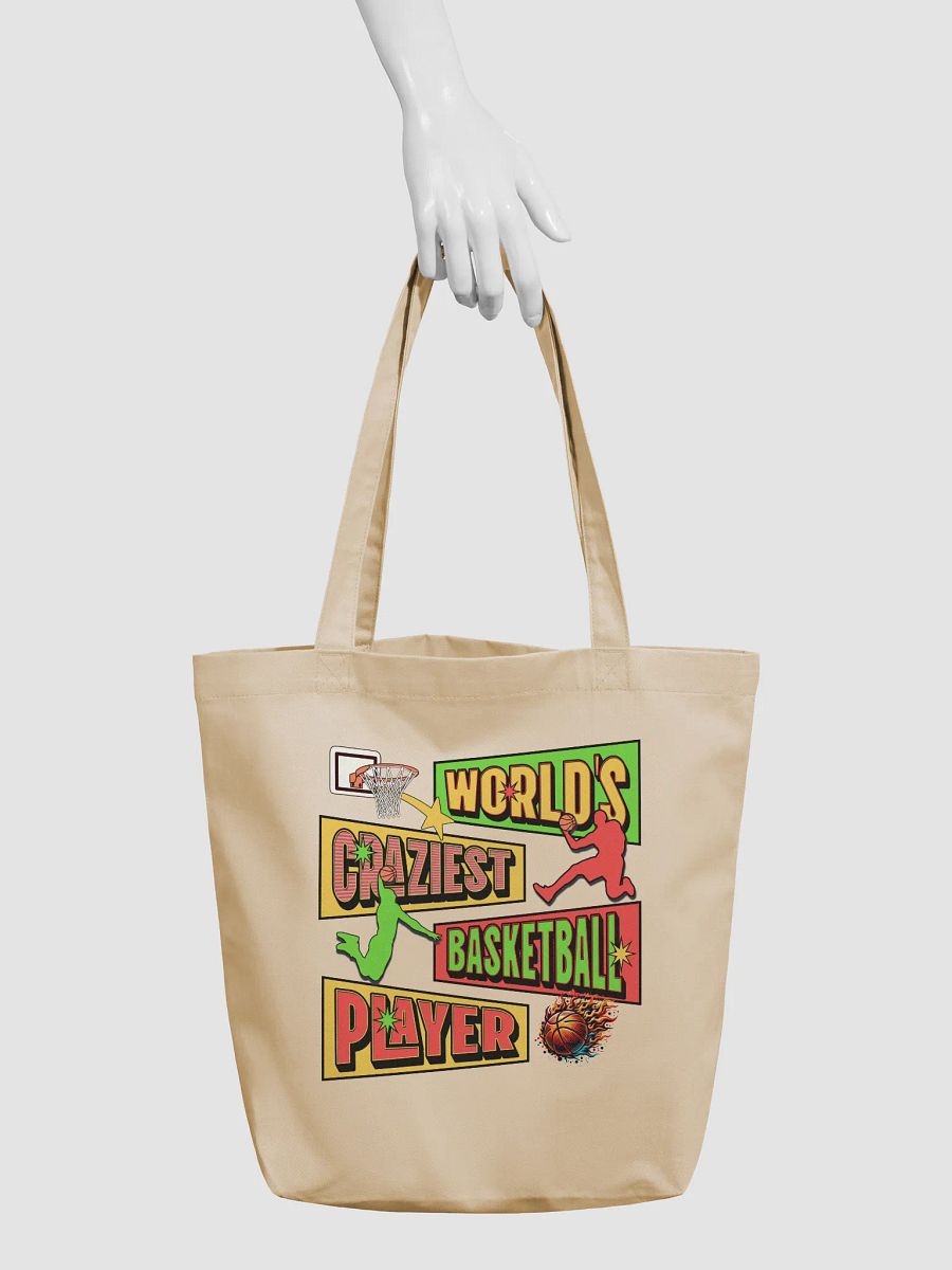 Worlds Craziest Basketball Player Flaming Hoops Tote Bag product image (6)