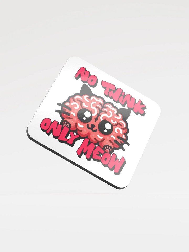 No think only meow coaster product image (1)