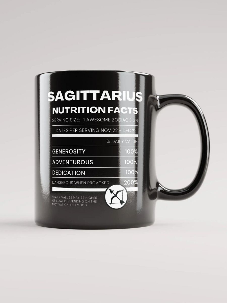 Sagittarius Nutrition Facts Mug product image (6)