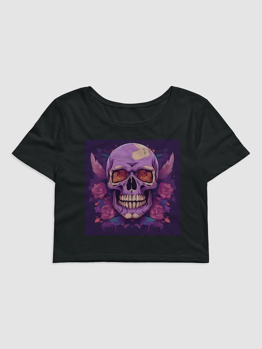 Gothic Rose Skull Crop Tee product image (2)