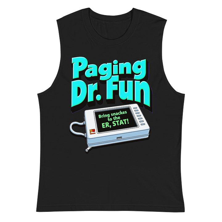 Dr. Fun's ER Snack Pager Muscle Tank product image (3)