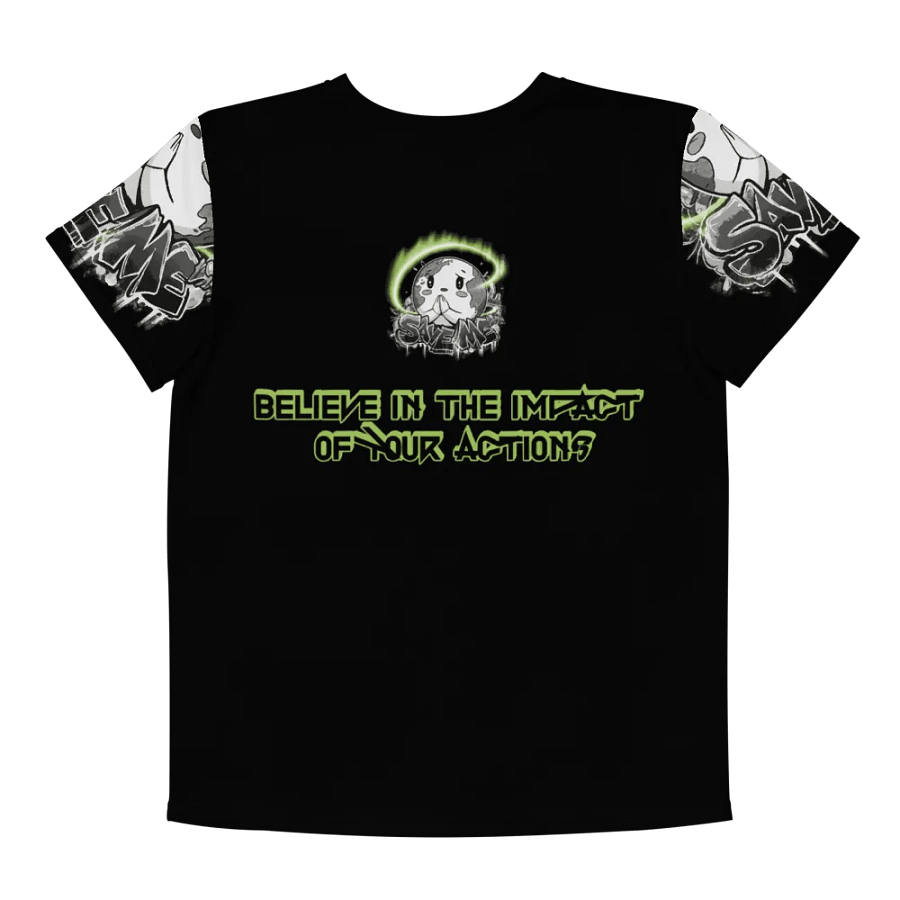 Save Me Youth Crew Neck T-Shirt | Eco-Friendly Style for Young Activists product image (7)