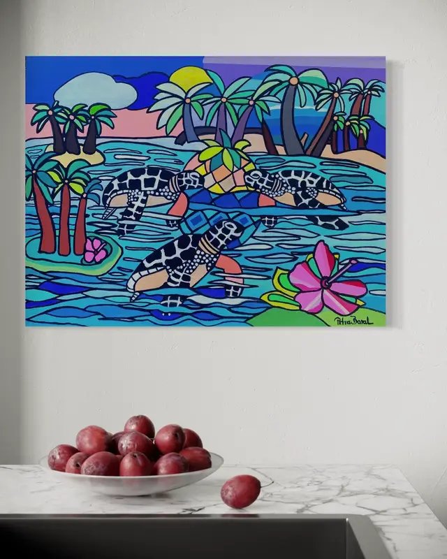 #art #turtles #ColorfulArt #ArtTok #artistssupportingartists #hawaii #hawaiitiktok #honululu #savetheturtles 