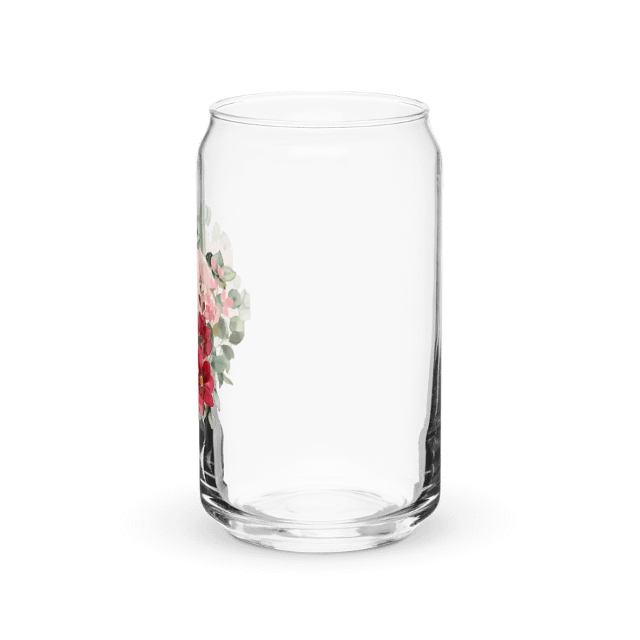 Floral Watercolor Can-Shaped Glass product image (7)