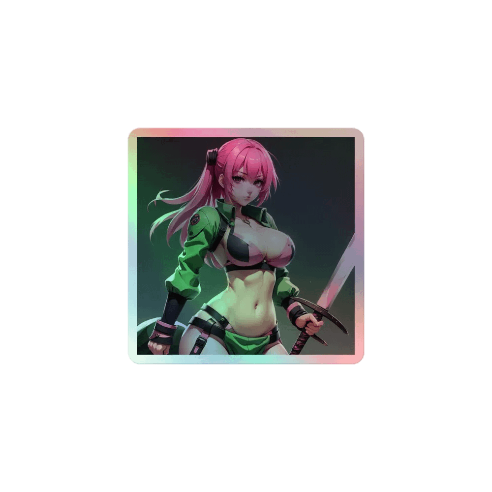 Futuristic Warrior Holographic Sticker Set product image (1)