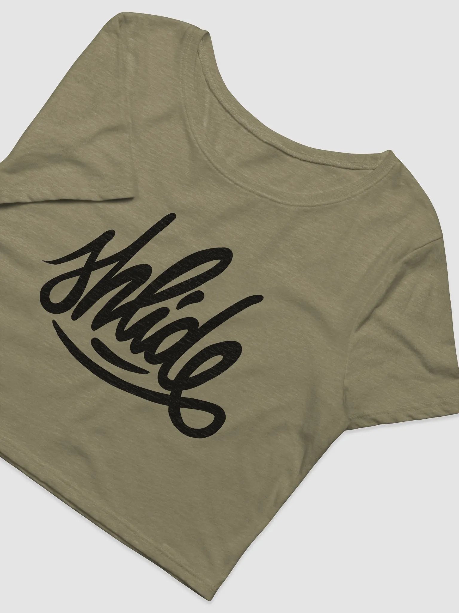 Shlide Cursive Crop top product image (3)