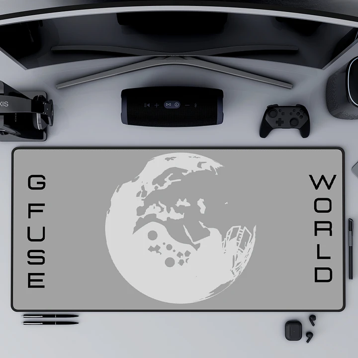 GFuse World Voyager Desk Mat | Gray product image (1)