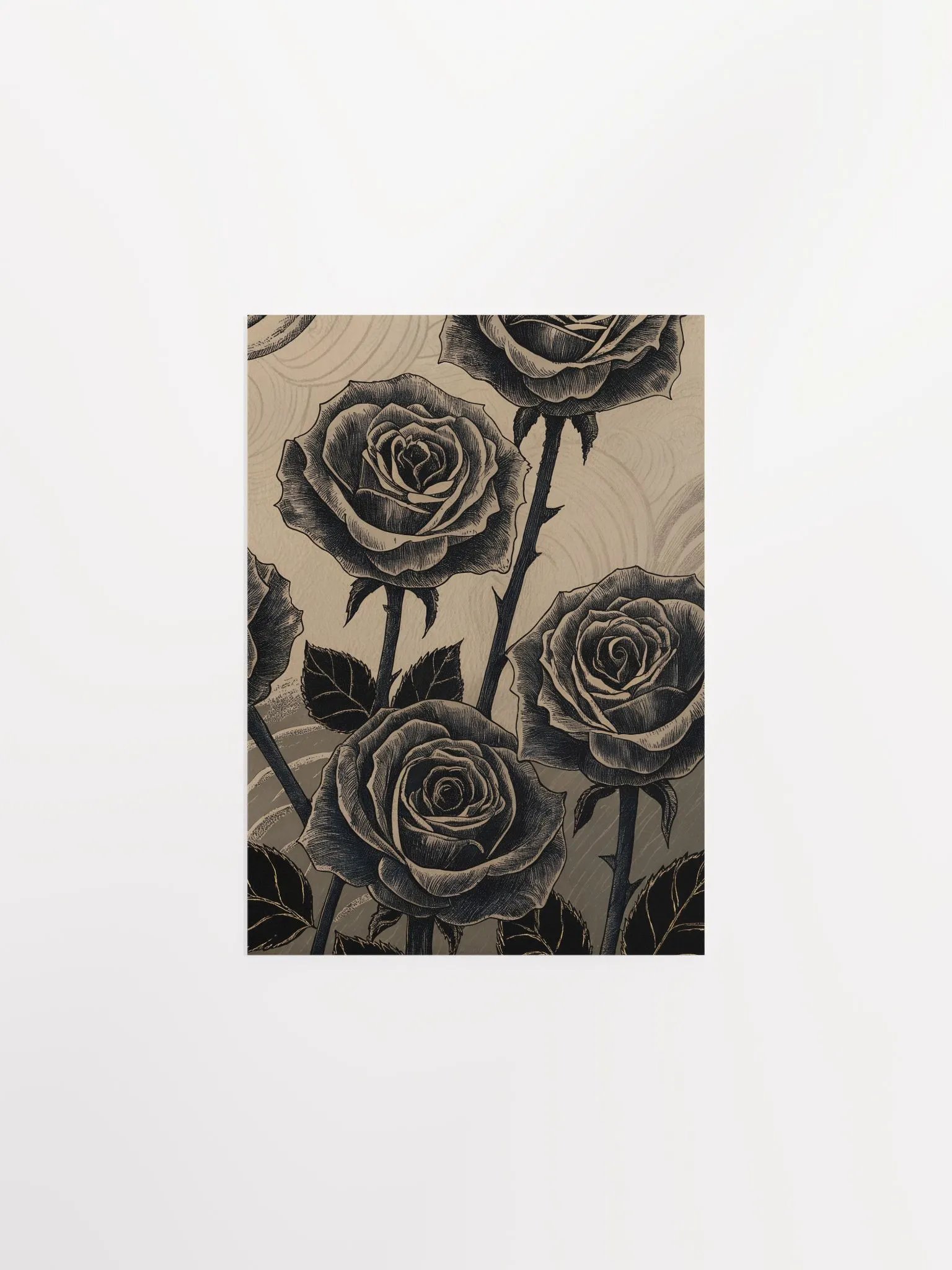 Ethereal Noir Roses Poster product image (3)