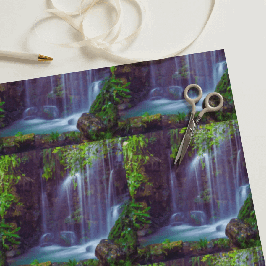 Serene Cascades Wrapping Paper Set product image (10)