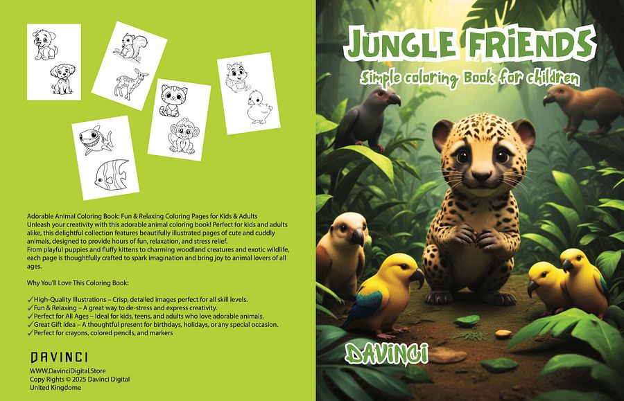 Adorable Animal Coloring Book product image (4)