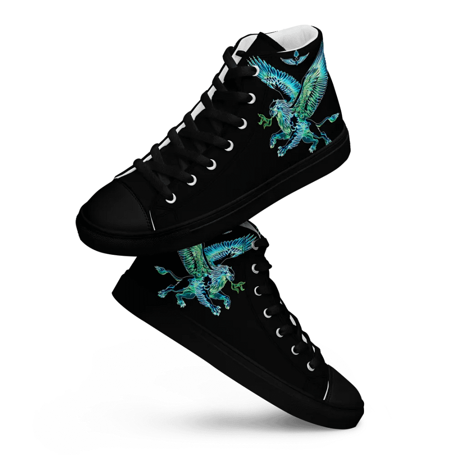 Gripen Flying Blue//Griffin/Men's High Top Canvas Shoes by Allcolor product image (8)