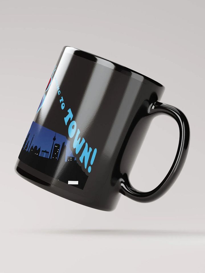 "Santa Claus is coming to town!" Scarvenmot Trio Black Glossy Mug product image (3)