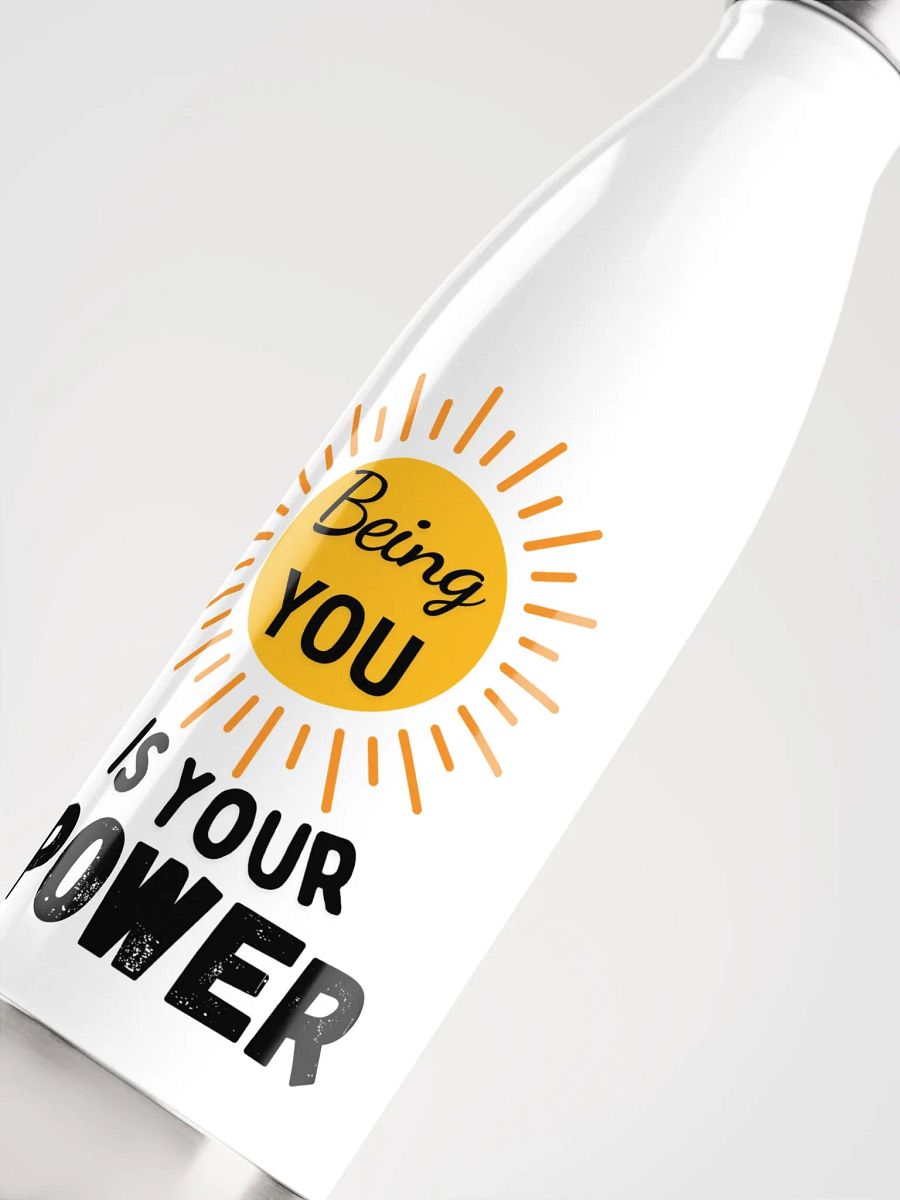 'Being You is Your Power' Steel Water Bottle product image (3)