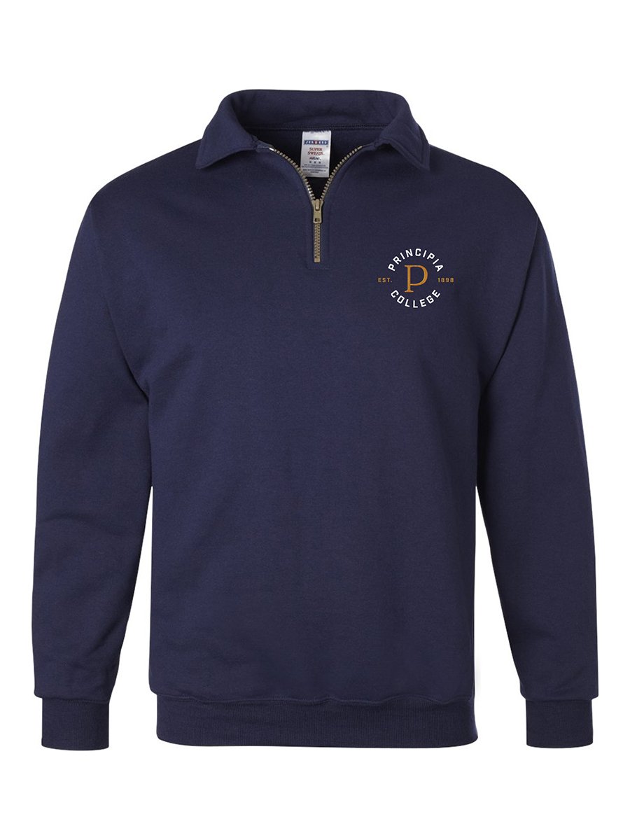 Principia College - Quarter-Zip Cadet Collar Sweatshirt product image (1)