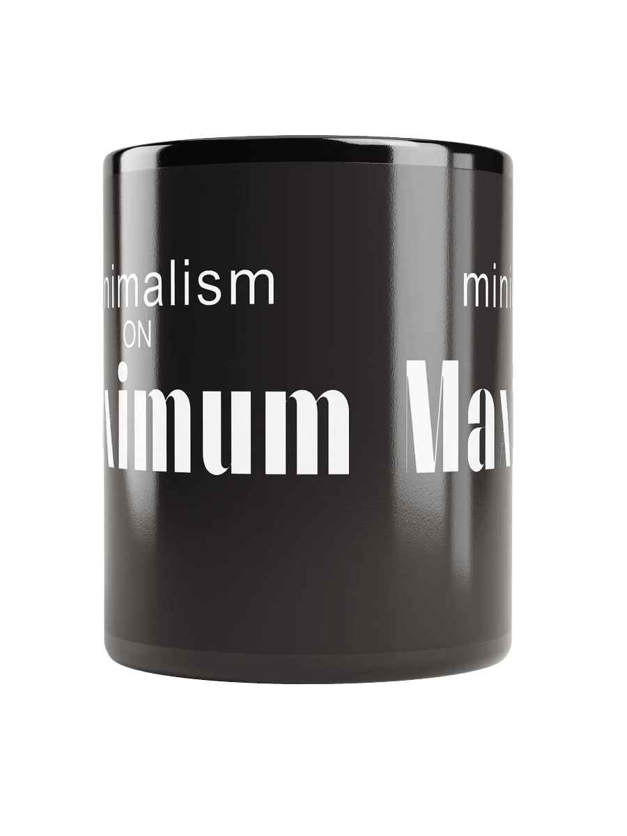 MOM - Minimalism on Maximum Black Mug product image (5)