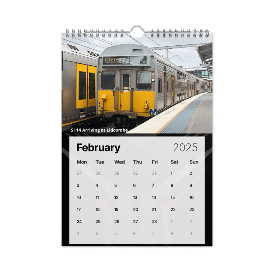 Sydney Trains Vlogs 2025 Calendar product image (6)