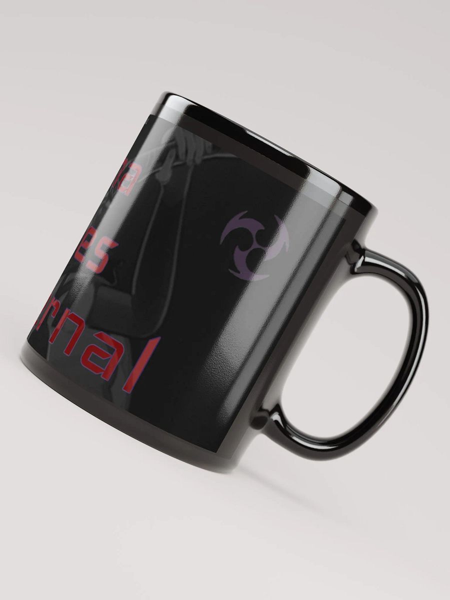 Raiden Shogun's Elemental Burst ||| Black Glossy Mug product image (5)