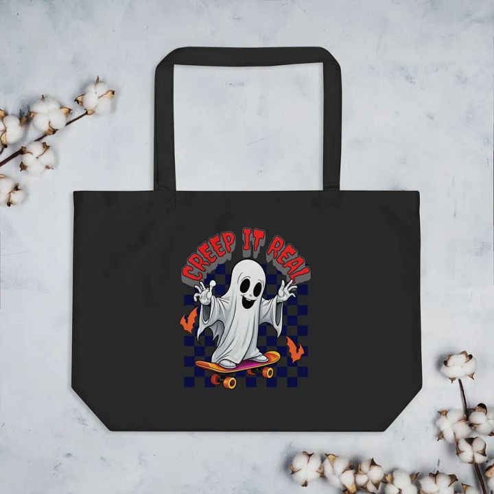 Creep It Real Skateboarding Ghost Tote product image (2)
