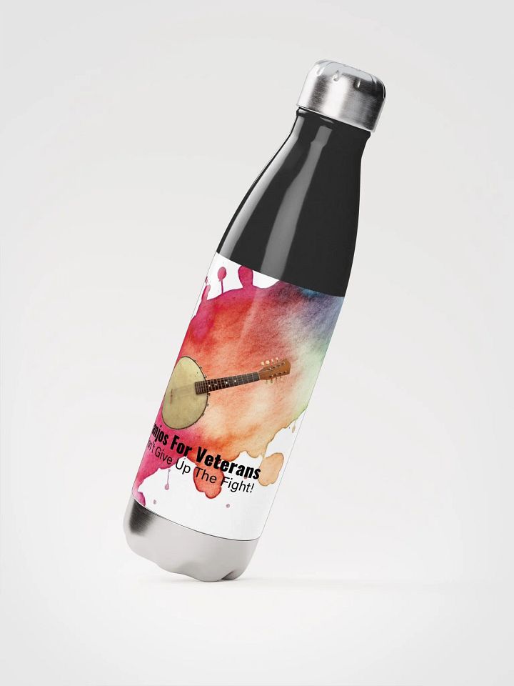 Banjos For Veterans (B4V) Artwork Stainless Steel Water Bottle product image (3)