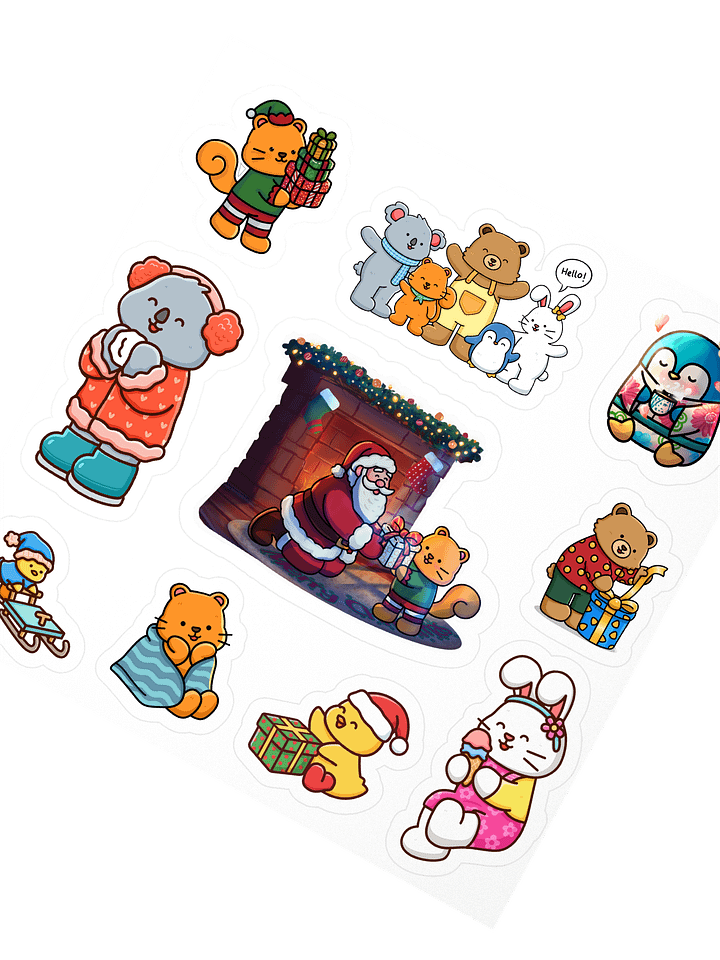 Snuggly Friends Holiday Sticker Pack 2 product image (2)