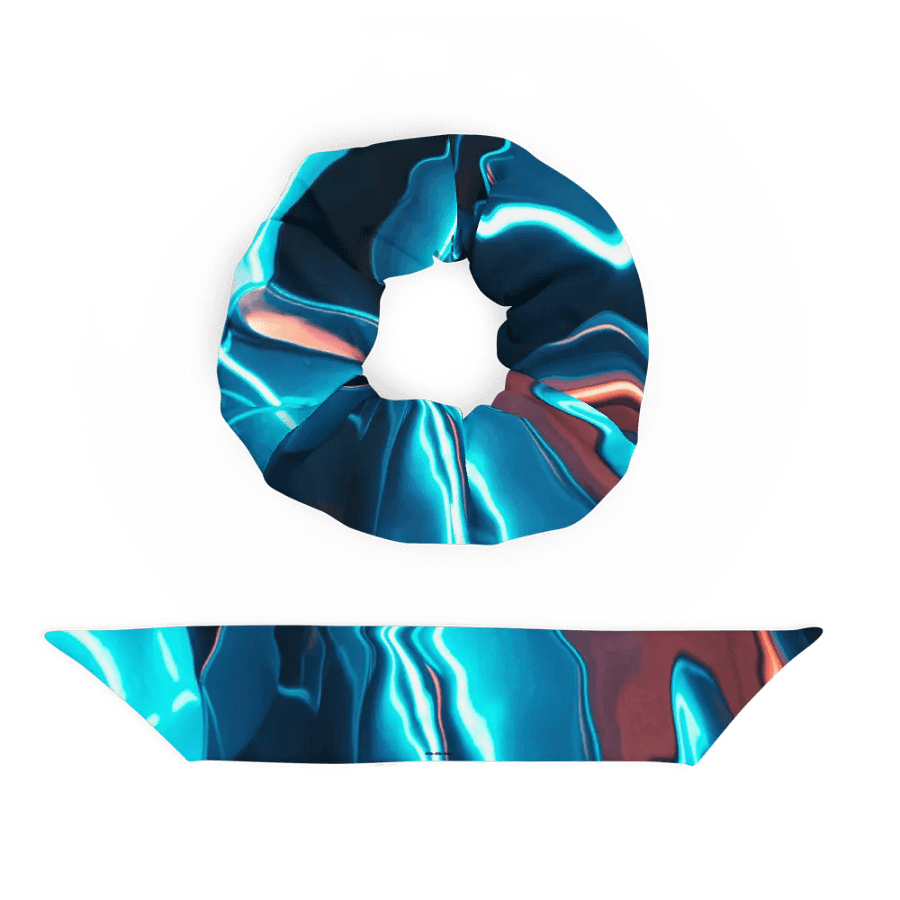 Electric blue and red Abstract Art Scrunchie product image (9)