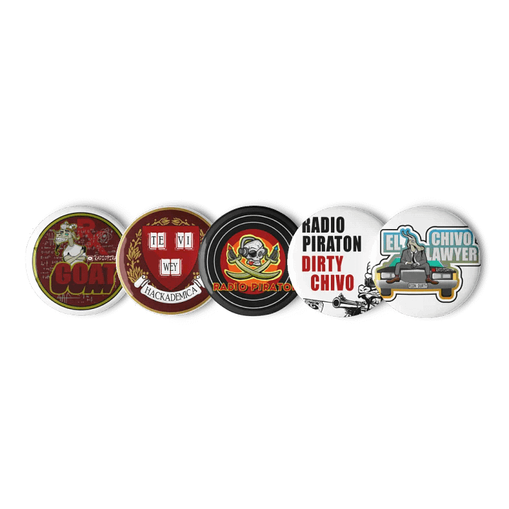 RADIO PIRATON PINS (5 Pack) product image (2)