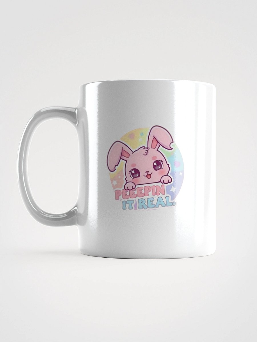 White Glossy Mug Peepin product image (17)