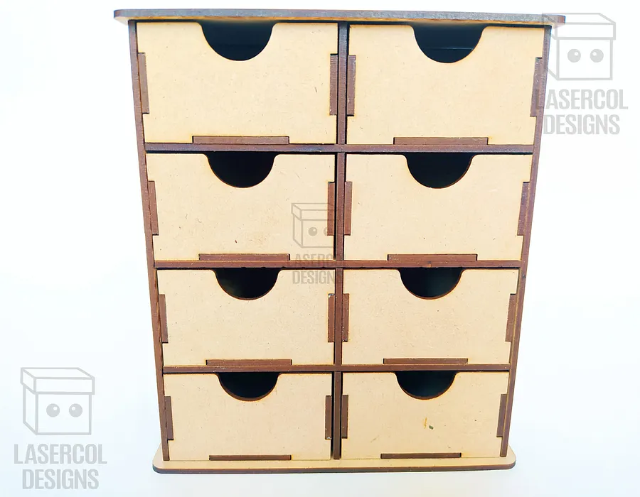 8 Drawers Desk Organizer - Laser Cut Files product image (7)