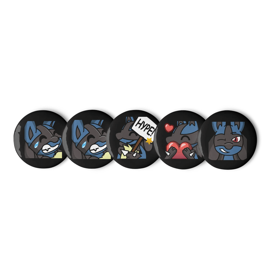 SirFuzzballTV Pin Badges - Lucario product image (1)
