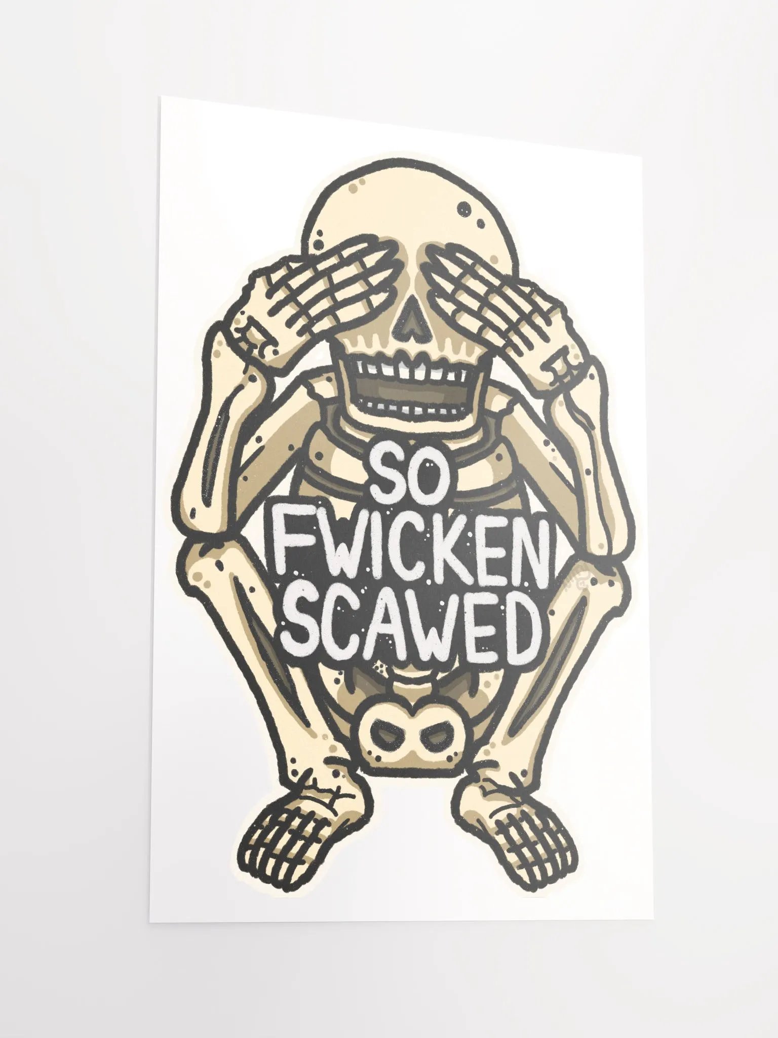 So Fwicken Scawed Poster product image (5)