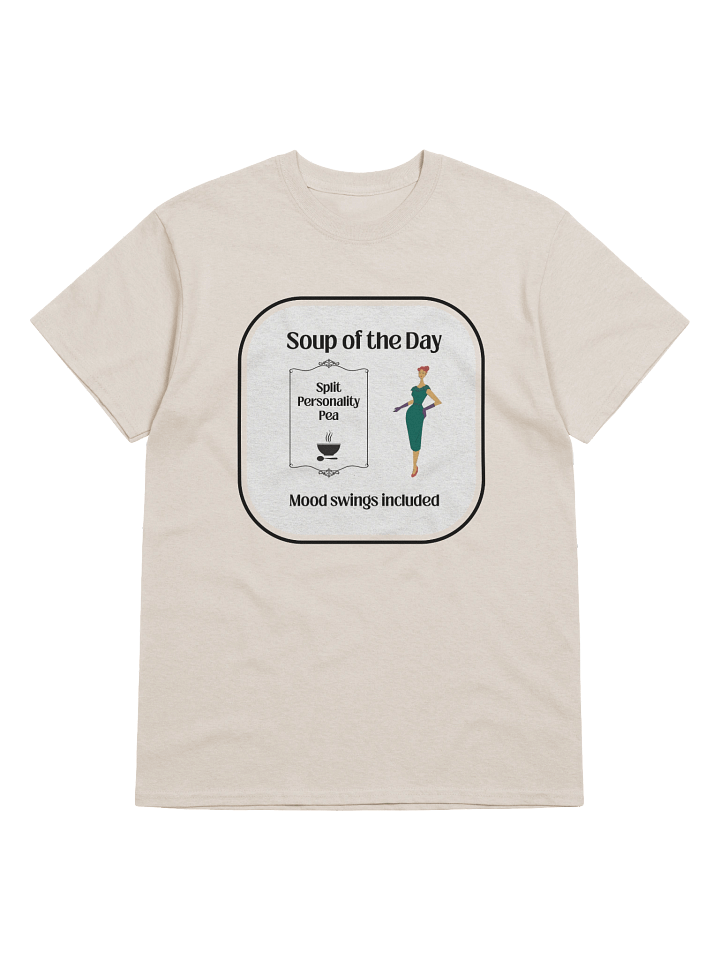 Soup of the Day: Split Personality Pea | Funny Mood Swings Shirt product image (65)