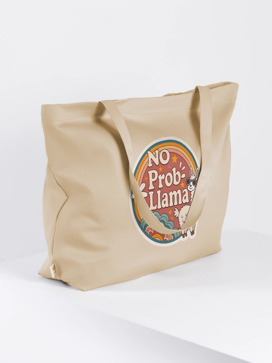 Retro 'NO Prob-Llama' Organic Tote product image (4)