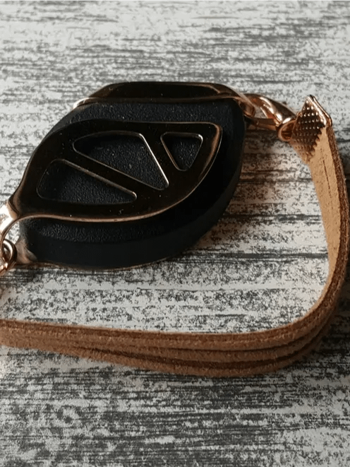 Tan Faux Suede Bracelet | Handmade Accessory for Bellabeat Leaf Urban & Ivy product image (2)