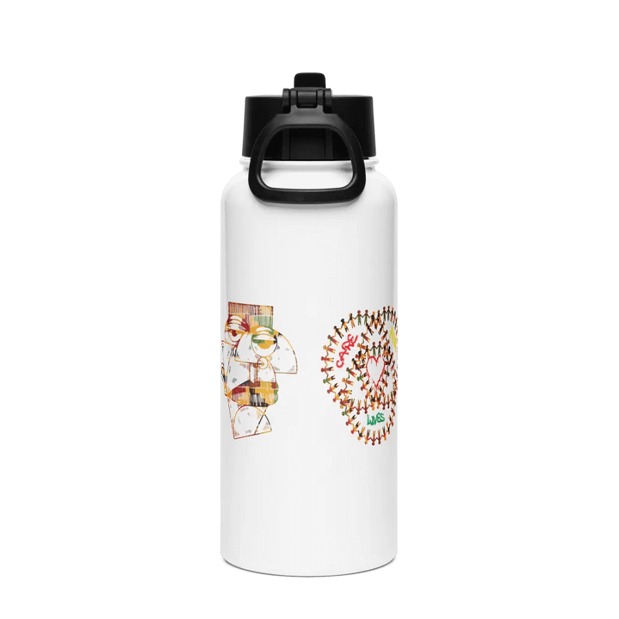 Care 4 Lives Stainless Steel Water Bottle with a Straw product image (6)