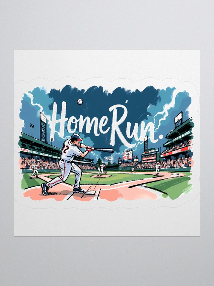 Baseball Home Run Action: Crowd Roaring Sticker product image (3)