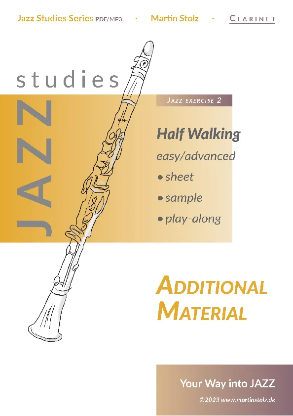 Half Walking - Clarinet (Exercise 2 Jazz Studies) product image (1)