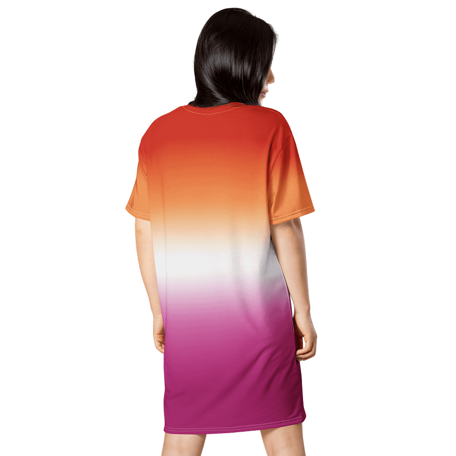Lesbian Pride Gradient T-shirt Dress product image (2)