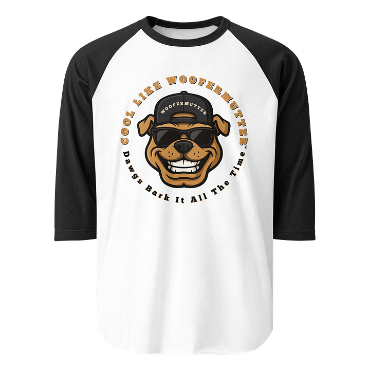 Bulldog Unisex 3/4 Sleeve Raglan Shirt product image (2)