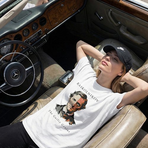 Guilt never looked this composed.

The Raskolnikov – The Guilty Genius tee captures the tension between brilliance and burden...