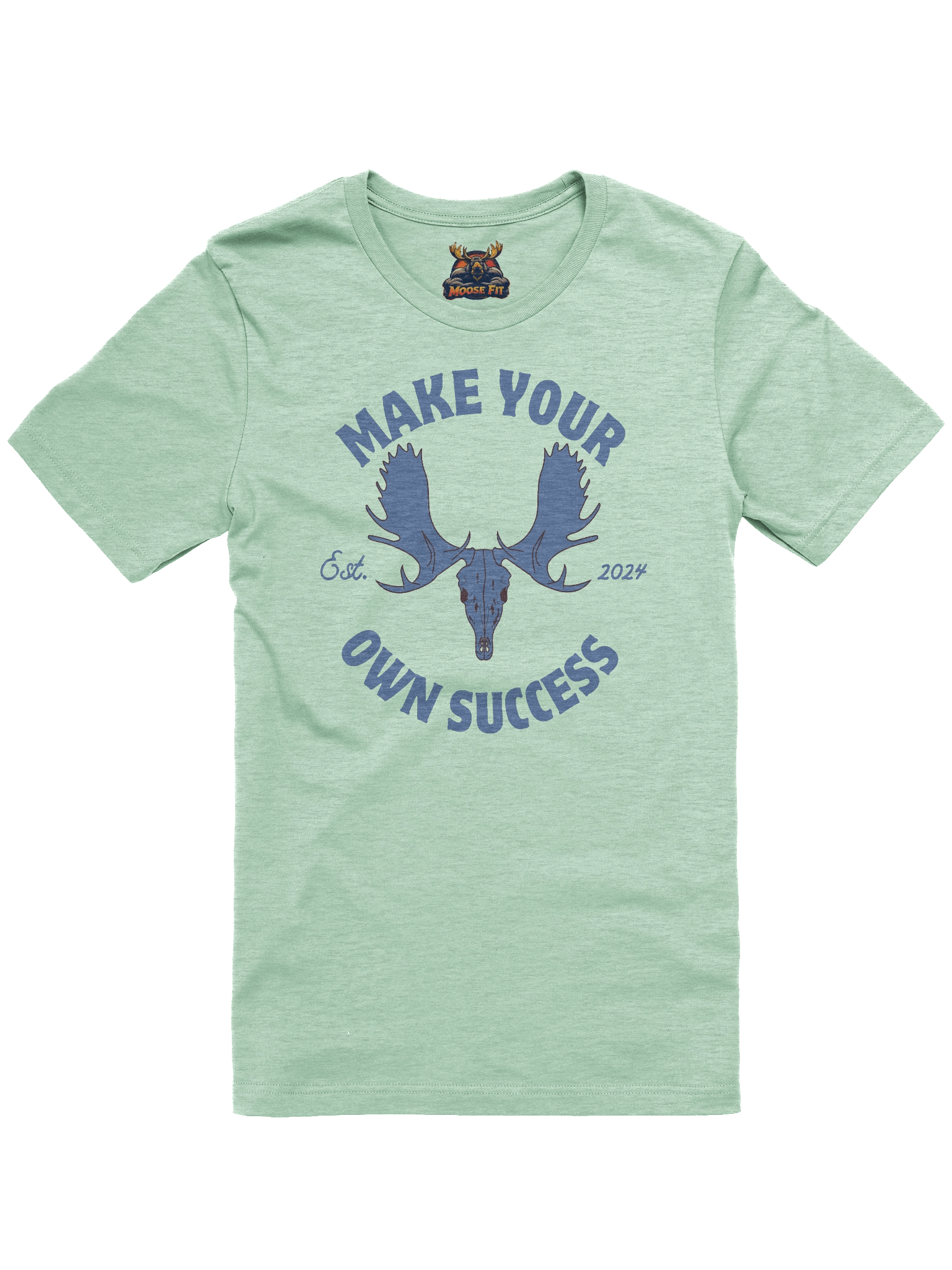 Blue Moose Skull - Make Your Own Success - Tee product image (3)