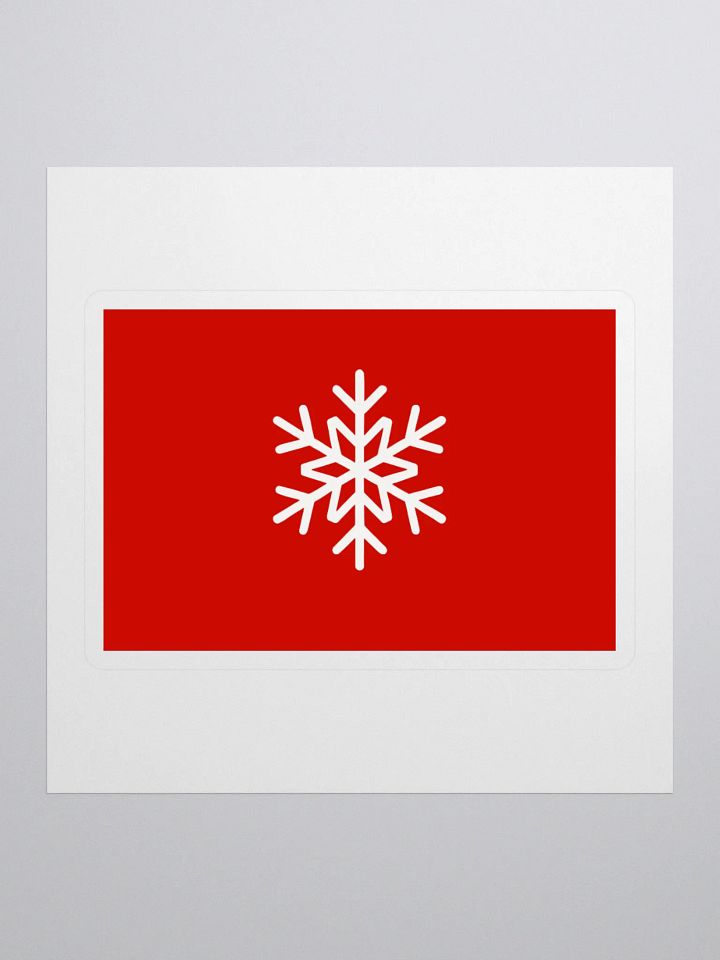 "Flake on Red" Sticker product image (2)