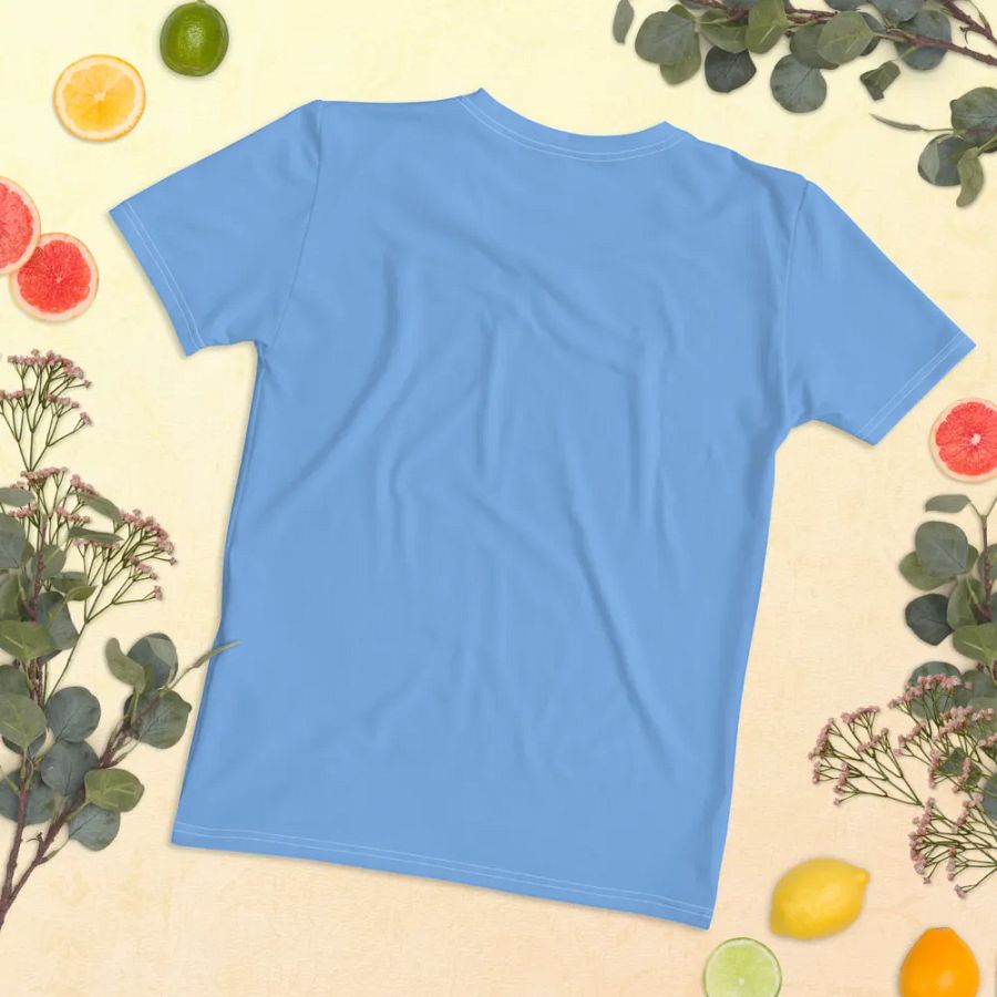 Plain Light Blue True Summer Women's Crewneck Polyester Heavyweight Premium T-Shirt by Treasure Pie product image (11)