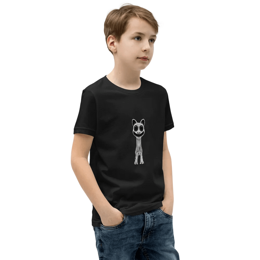 Zoonomaly Cat Canvas Youth Short Sleeve T-Shirt product image (4)