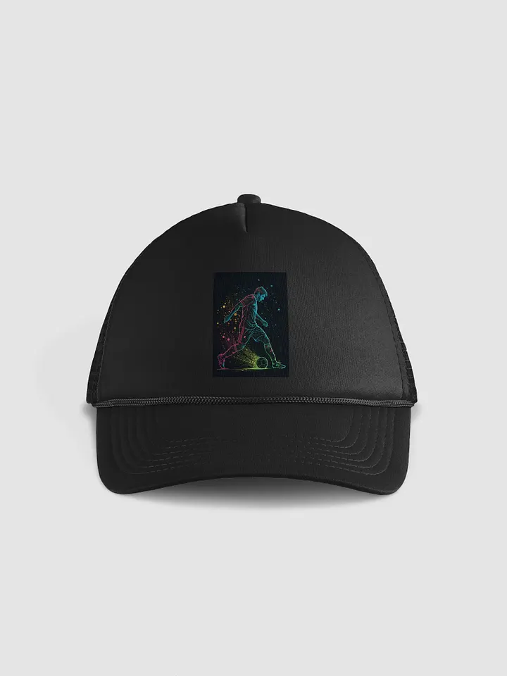 Neon Kick Soccer Player Illustration Trucker Hat product image (1)