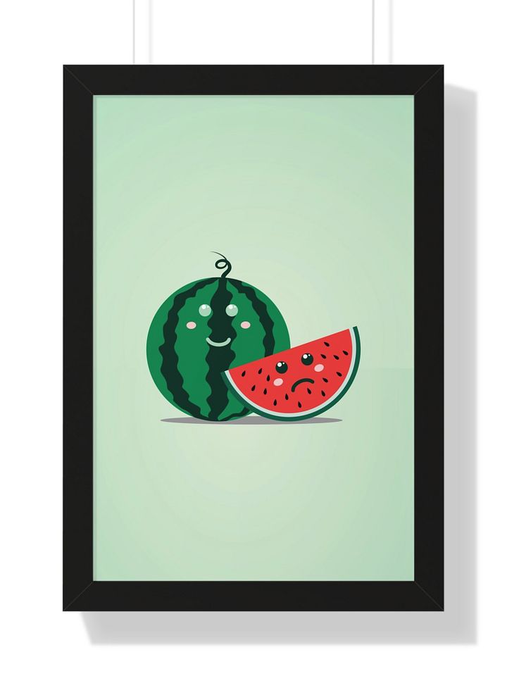 Cute Watermelon Printable Vertical Poster product image (2)