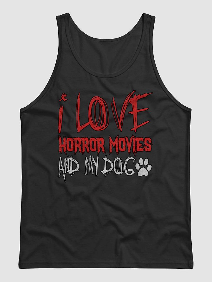 I Love Horror Movies And My Dog Tank Top product image (9)